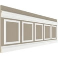 thumbnail image 5 of Ekena millwork 94 1/2"L (Adjustable 32"H to 36"H) Ashford Square Panel Traditional Wainscot Paneling Kit, 5 of 10