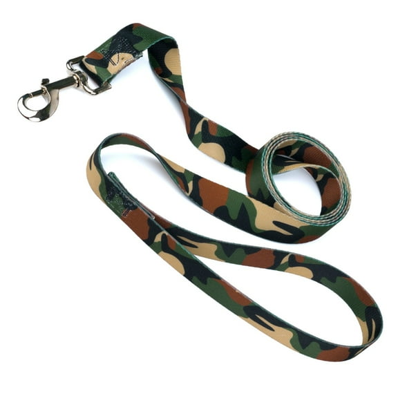 Country Brook Design - 1 inch Woodland Camo Leash - 6 Feet