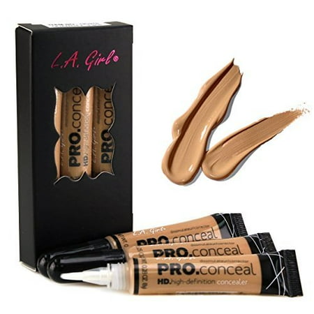 - LA Girl HD Conceal High Definition Concealer (Medium Beige)(pack of 3)