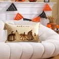 thumbnail image 4 of Fall Thanksgiving Halloween Pumpkin Pillowcase, Embroidered Maple Leaf Design, Perfect for Holiday Sofa Living Room Decoration, 4 of 6