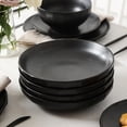 thumbnail image 4 of Stone Lain Rio 4-Piece Pasta Bowl Set Stoneware, Black, 4 of 7