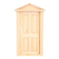 thumbnail image 1 of Maison de poupée miniature à l'échelle 1:12, accessoires de meubles, porte en bois et flèche, 1 of 4