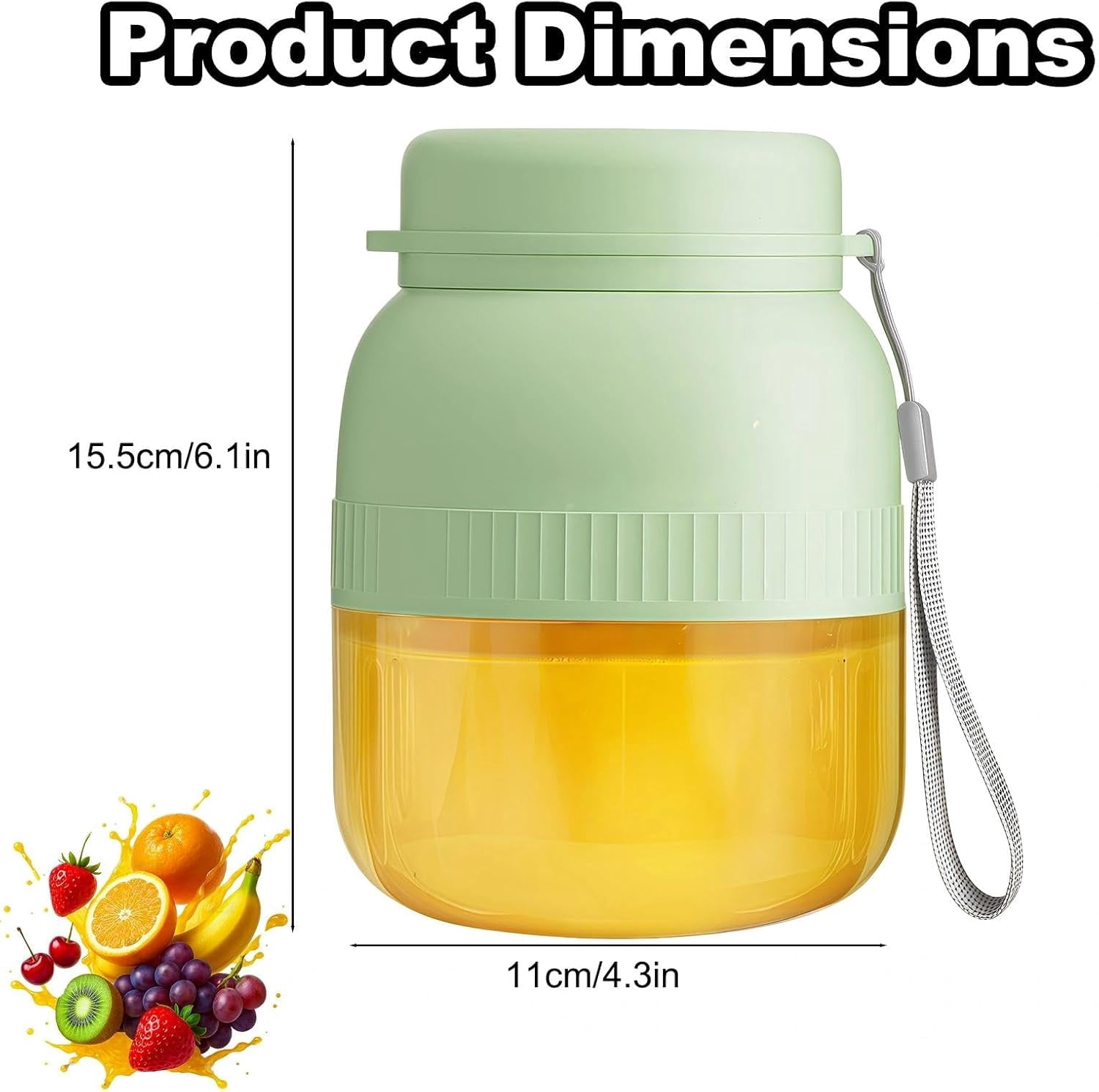 Rechargeable Portable Blender 500ml 10 Blade Juicer for Shakes