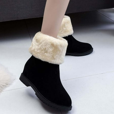 

MIASHUI Women s Ankle Shoes Winter Boots Boots Snow Thicksoled Short Winter Fashion Women s Boots Women Sneakers Shoes Wedges Women Shoes Casual