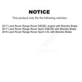 thumbnail image 2 of SIM Front Rear Semi-Metallic Disc Brake Pads and Wear Sensors Kit for Car Land Rover Range Sport with Brembo KSW-100011, 2 of 8