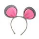 thumbnail image 5 of Diadema con orejas de ratón, accesorio para disfraz de animal, ideal para fiestas temáticas y juegos de rol. Gris, 5 of 9