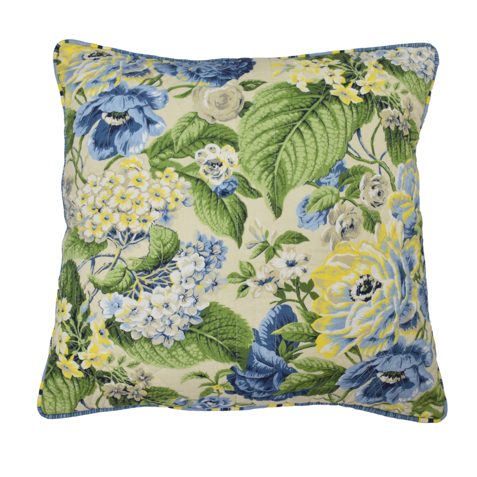 WAVERLY Floral Flourish Quilt Set 68x86 Porcelain Ellery Homestyles 14227BEDDTWNPOR