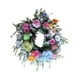 thumbnail image 2 of Corona de Pascua para la puerta de entrada | Guirnalda floral artificial de primavera | Letrero de bienvenida decorativo de madera y tela | Hogar, Banquete, Vacaciones, Decoración de bodas | Flores, 2 of 8