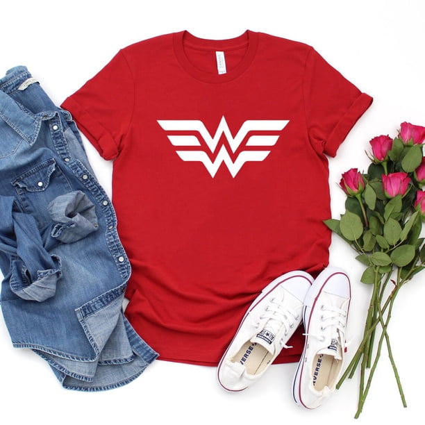 Wonder Female T-shirt Women Warrior T Shirts Superhero Tee Women Power Shirts Mothers Day Gift Harajuku Casual Tees TopsXXXL Gao Jinjia LED