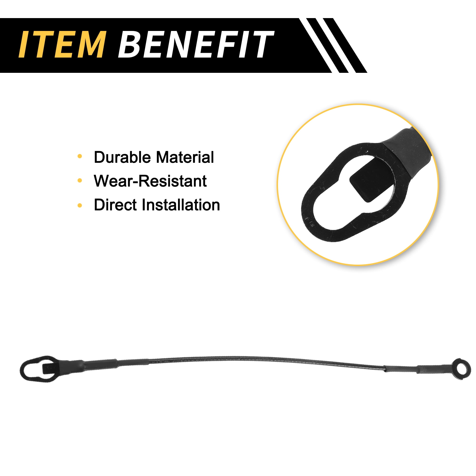 Unique Bargains Tailgate Support Cables for Ford F-150 F-250 1987-1997 Lift Gate Straps