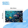 thumbnail image 2 of BaHomeck placemats Set of 4 Vibrant Painting Of Underwater Scene With Colorful Fish Swimming Around Cotton Linen rectangle Placemats for Kitchen Dining Table Indoor,Outdoor,18*12inch, 2 of 4
