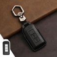 thumbnail image 2 of Key Fob Cover Compatible with Mitsubishi Outlander Eclipse Cross ASX RVR Mirage Keychain Case Holder Protector,2-Button-Black, 2 of 7