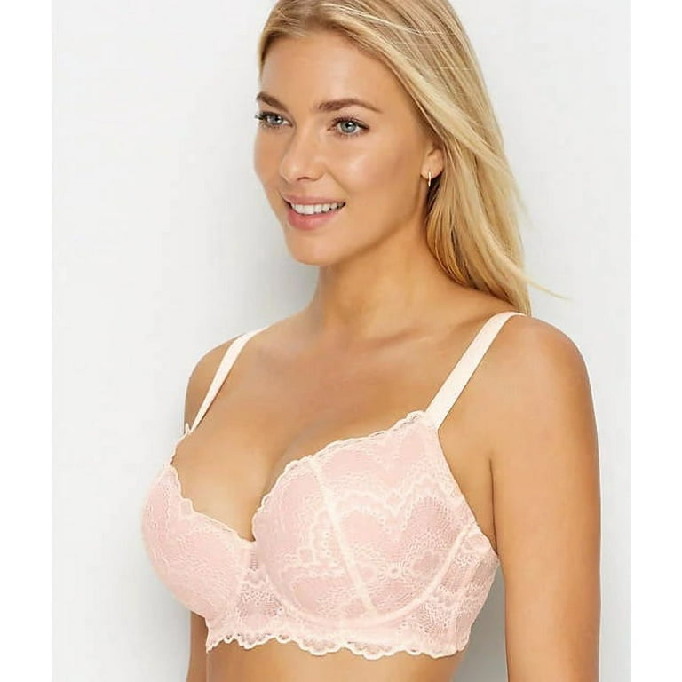 Camio Mio Lace Unlined Side Support Bra 40DD, Hazel/Barely There at   Women's Clothing store