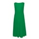 thumbnail image 4 of Vestidos de verano para mujer UMfun, moda para vacaciones, verano, color sólido, sin mangas, fiesta, playa, vestido verde, 4 of 6