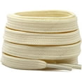 thumbnail image 1 of Cordones de zapatos planos sólidos Huecos Gruesos Cordones de zapatos atléticos Cuerdas 2 pares, Beige 39 "Pulgadas (10OCM) Sincero  Hogar, 1 of 7