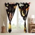 thumbnail image 4 of YST Butterfly Curtains&nbsp;&&nbsp;Drapes,Hippy Sun and Moon Blackout&nbsp;Curtains for Kids Boys Girls,Goth Moth Stars Galaxy Window&nbsp;Curtains,Butterflies Animal Window&nbsp;Treatments, 4 of 6