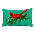 thumbnail image 1 of EREHome Northern Red Cardinal Bird Wildlife Winter Pillow Case Cover Set 20x30 Inch, 1 of 1