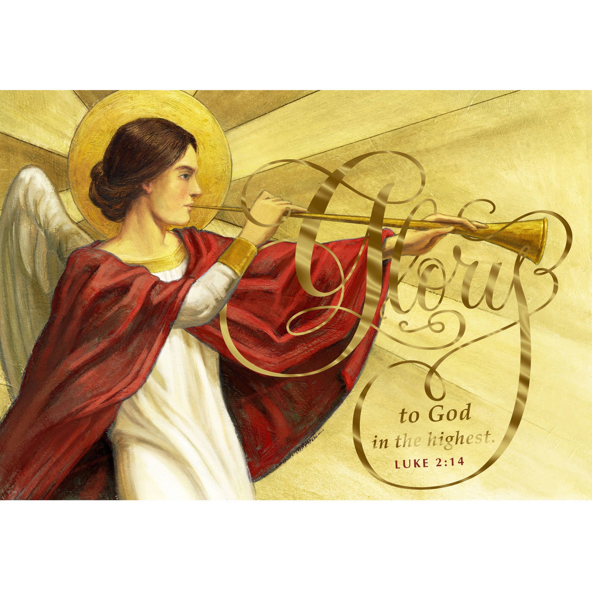DaySpring Inspirational Boxed Christmas Cards, Arches Angel, 18pk