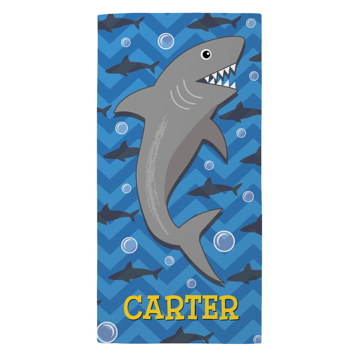 Shark Beach Plush Towel