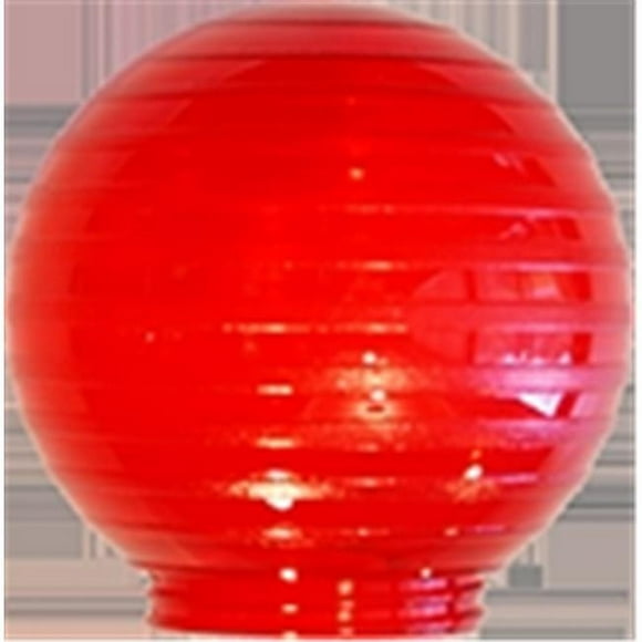 Polymer Products 3211-52630 Sphère 6 Po Gravé Rouge Festival Acrylique Globe de Remplacement-Pack de 6