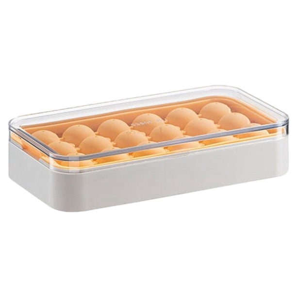 Bearachild Molde de esfera de cubitos de hielo, bandeja antiadherente de múltiples rejillas, máquina para hacer glaseado de vino, moldes DIY Cocina y Comedor esfera blanca