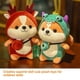 thumbnail image 2 of Adorable Squirrel Stuffed Animal Dressed in Dinosaur Costume Plushies Chipmuck with Dinosaur Outfit Cute Plush Toys for Kids, 2 of 5