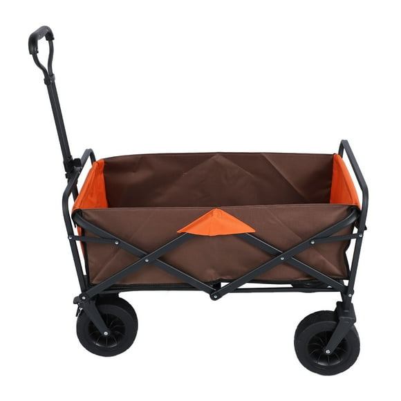 Camping Cart, Foldable Wagon Cart Adjustable Pull Handle for Shopping