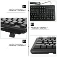 thumbnail image 4 of 1Pcs Black Rectangular Keyboard With Wire For Home And Office Computer Use, 4 of 8