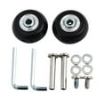 thumbnail image 2 of 1Set Luggage Wheel Suitcase Replacement Wheels Black with Screw, 2 of 5