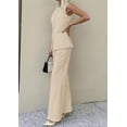 thumbnail image 5 of PRETTYGARDEN Women's 2 Piece Sets Summer Work Clothes Sleeveless Blazer Vest Pants Suits Spring Business Casual Outfits, 5 of 7