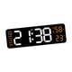 thumbnail image 5 of Reloj despertador digital con pantalla LED y función de memoria, 12/24 h, temperatura, humedad y semana. Naranja, 5 of 9