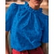 thumbnail image 4 of Blusa PRETTYGARDEN de verano con ojales bordados azul XXL para mujer, 4 of 7