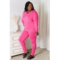 thumbnail image 6 of Basic Bae Full Size V-Neck Soft Rayon Long Sleeve Top and Pants Lounge Set Loungewear for women, 6 of 11