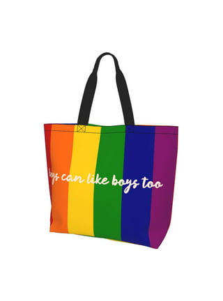 Buryeah 3 Pcs Rainbow Flag Tote Bag Pride Rainbow Canvas Shopping Bags  Pride Tote Bag Equality Right Canvas Handbag LGBTQ Pride Gifts Pride