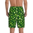 thumbnail image 3 of Daiia Happy St. Patrick's day Mens Woven Stretch Pajama Short,Short Pajama Pants-Small, 3 of 9