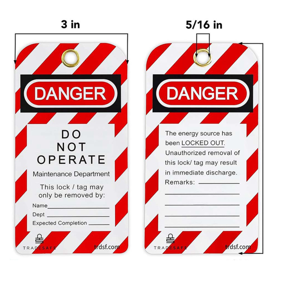 Danger Do Not Operate Labels Warning Maintenance Labels Baggage Tags for Locking Labels, Equipment Repair