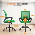 thumbnail image 3 of BestOffice Ergonomic Office Chair, Lumbar Support, Adjustable Height with Armrests for Adults(Green), 3 of 7