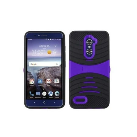 For ZTE Z MAX Pro / Carry Z981 / Blade X Max Z983 Hybrid Phone Cover Case - Purple