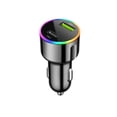 thumbnail image 2 of Yunuuuoa Fast Car Charger 60W 4 Port USB Cigarette Lighter Adapter with LED Light Quick Charge Compatible for iPhone Android Smartphones Tablets in Vehicle Travel, 2 of 6