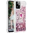 thumbnail image 6 of Quicksand Case for Motorola Moto G Power 5G (2023) for Women Girls, Glitter Sparkle Flowing Clear Soft TPU Liquid Cover with Bling Diamond Kickstand for Moto G Power 5G (2023) -Rose Gold, 6 of 14