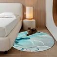 thumbnail image 2 of Round Rugs 3Ft, Aqua Marble Round Area Rug Washable Indoor Throw Carpet, Modern Abstract Gradient Water Fluid Art Small Non Slip Circle Rug for Bedroom Living Room Home Decor Aesthetic, 2 of 8