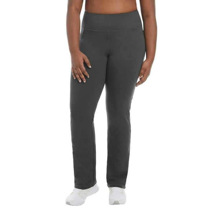 Jockey Women's High-Rise Side Pockets Moisture Wicking Active Yoga Pants