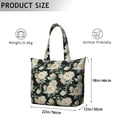 thumbnail image 4 of Flower Women's Large Weekend Travel Bag Moving Canvas Handbag Thick Double Layer Beach Weekend Travel Unisex Hospital Maternity Delivery with Toiletry Waterproof, 4 of 5