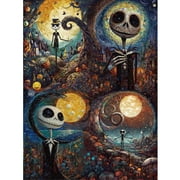 TAOZI&LIZHI Jigsaw Puzzles for Adults 1000 Piece, Skeleton Scene, Family Decorations Gift for Kids and Adults