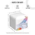 thumbnail image 4 of Lsque LGBT Gnomes Printed Tissue Box Cover Holder, Facial Paper Organizer Dispenser,Square with Bottom Belt, PVC Leather Decorative Organizer, 4 of 8
