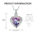 thumbnail image 2 of Cremation Jewelry Angel Wing Heart Urn Necklace for Ashes for Women Memorial Human Pet Ashes Pendant, 2 of 7