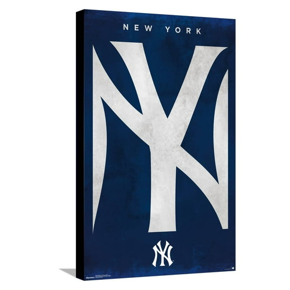 MLB New York Yankees - Logo 25 Canvas Wall Poster, 14.725" x 22.375"