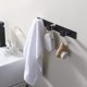 thumbnail image 3 of Perchero de baño montado en la pared con 3 ganchos Perchero de baño montado en la pared Perchero de baño SUS304 Acero inoxidable negro mate, AH210H3-BK oso de fresa Electrónica, 3 of 5