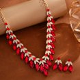 thumbnail image 4 of TAZAG luxury earrings necklace two-piece set full of diamonds fashion set chain bridal dress wedding banquet accessories, 4 of 5