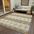 thumbnail image 6 of Addison Rugs Chantille Indoor/Outdoor Transitional Geometric Gold Washable Rectangle Rug, 8' x 10', 6 of 6